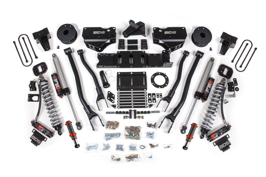 BDS 6 Inch 4-Link Lift Kit FOX 2.5 Elite Coilovers Ram 3500 Diesel (2019-2024)