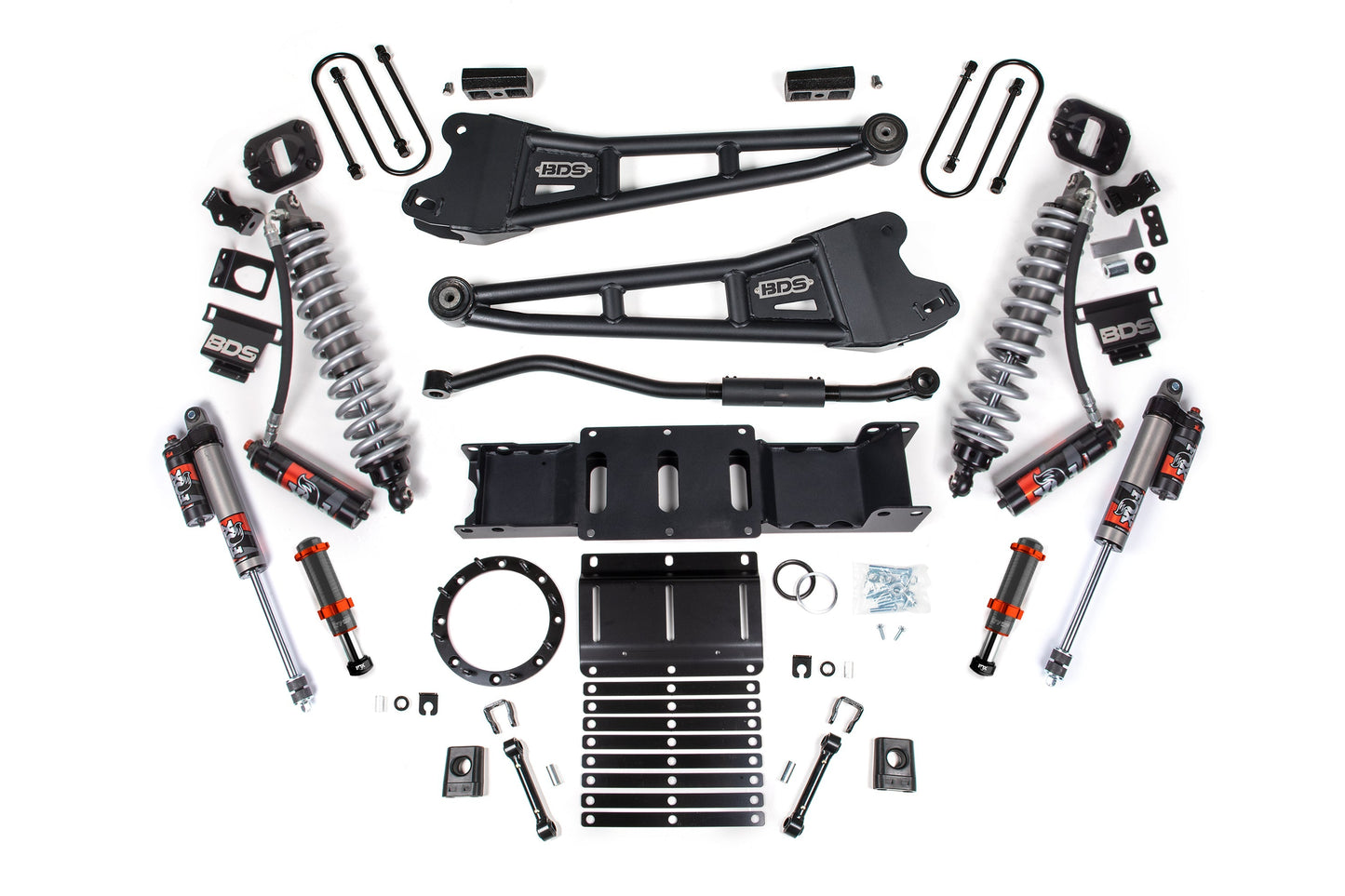 BDS 3 Inch Suspension Lift Kit w/ Radius Arm & FOX 2.5 Coil-Over Conversion Ram 3500 Diesel 4WD (2019–2024)