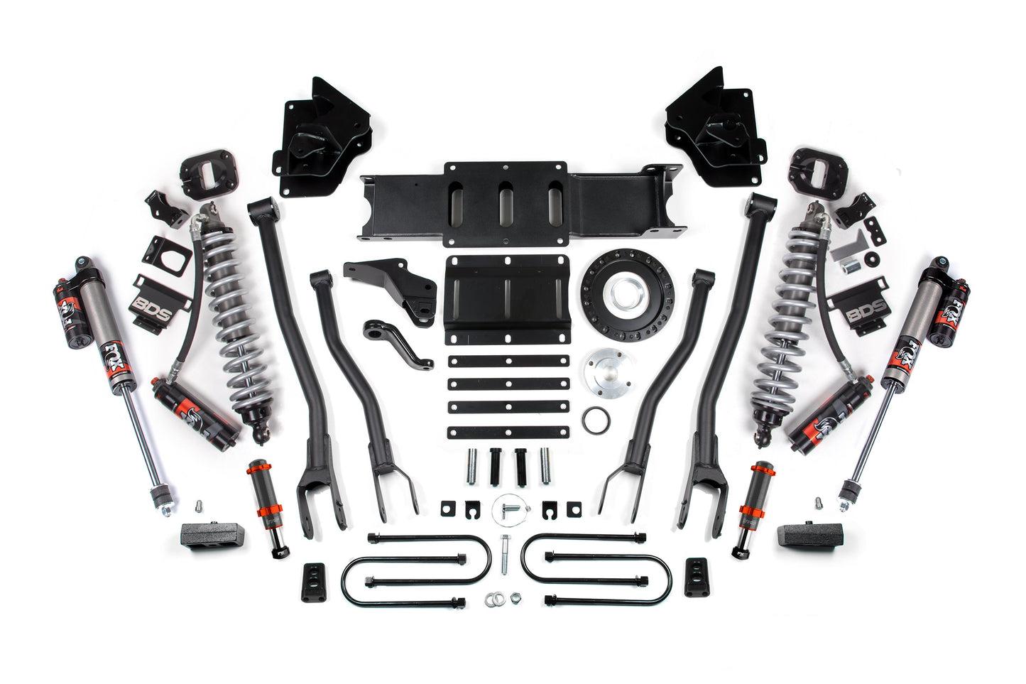 BDS 4 Inch 4-Link Lift Kit FOX 2.5 Elite Coilovers Ram 3500 Diesel (2013-2018)