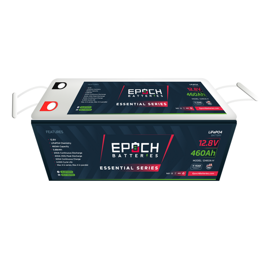 12V 460Ah Essential Series - Bluetooth & Heated LiFePO4 Battery by Epoch Batteries