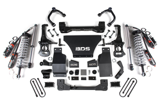BDS Suspension FOX 2.5 Performance Elite 4 Inch Coilover Lift Kit Chevy Silverado GMC Sierra 1500 4WD Gas (2025-2026)