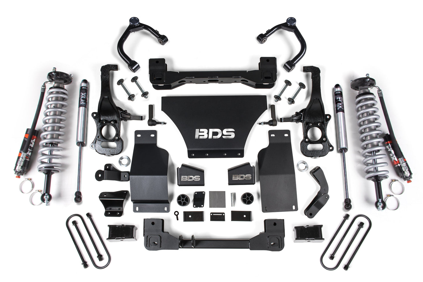 BDS Suspension FOX 2.5 Performance Elite 4 Inch Coilover Lift Kit Chevy Silverado GMC Sierra 1500 4WD Gas (2025-2026)
