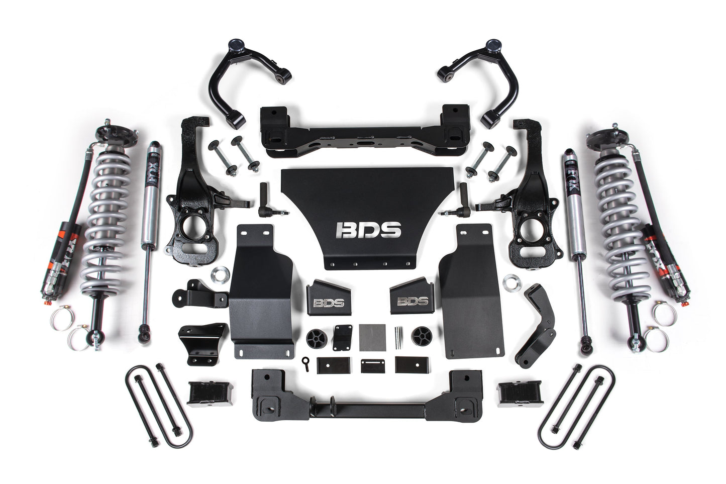 BDS 2.5 Inch Lift Kit FOX 2.5 Performance Elite Coilover for Chevy Trail Boss & GMC AT4 1500 Diesel 4WD (2025–2026)