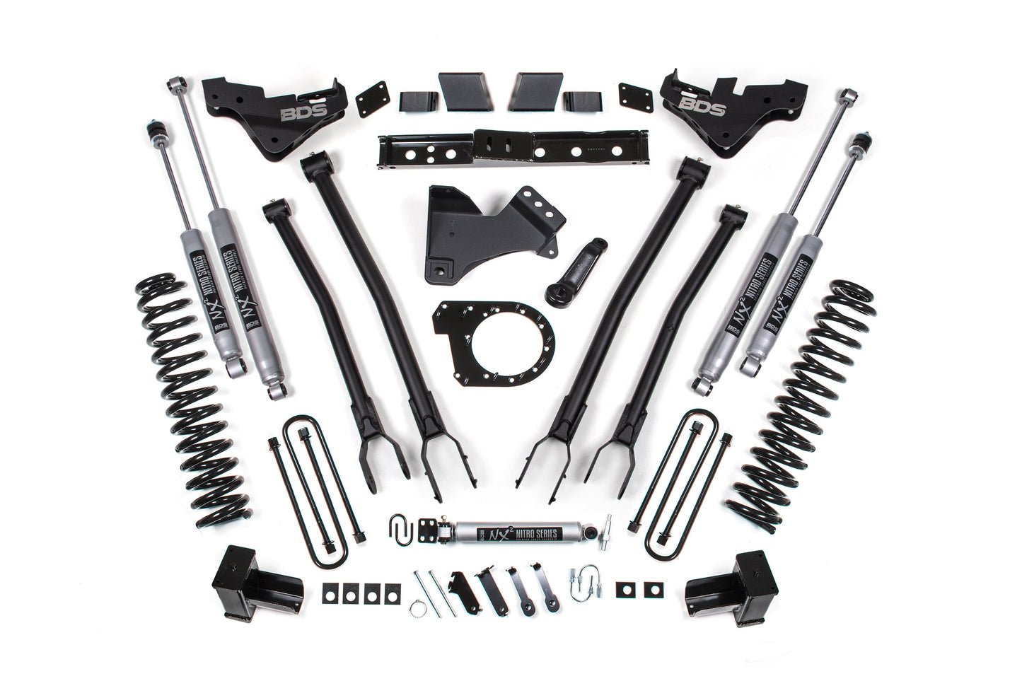 BDS 7 Inch 4-Link Lift Kit for Ford F350 Super Duty DRW Diesel 4WD (2023–2026)