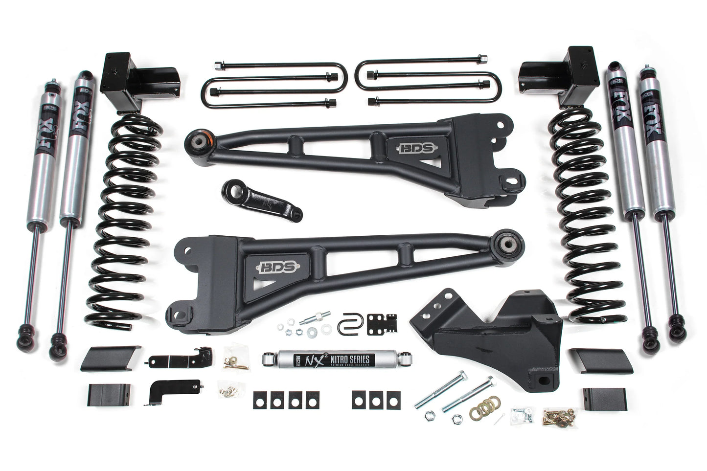 BDS 5 Inch Radius Arm Lift Kit FOX 2.5 Performance Elite for Ford F350 Super Duty DRW Diesel 4WD (2023–2026)
