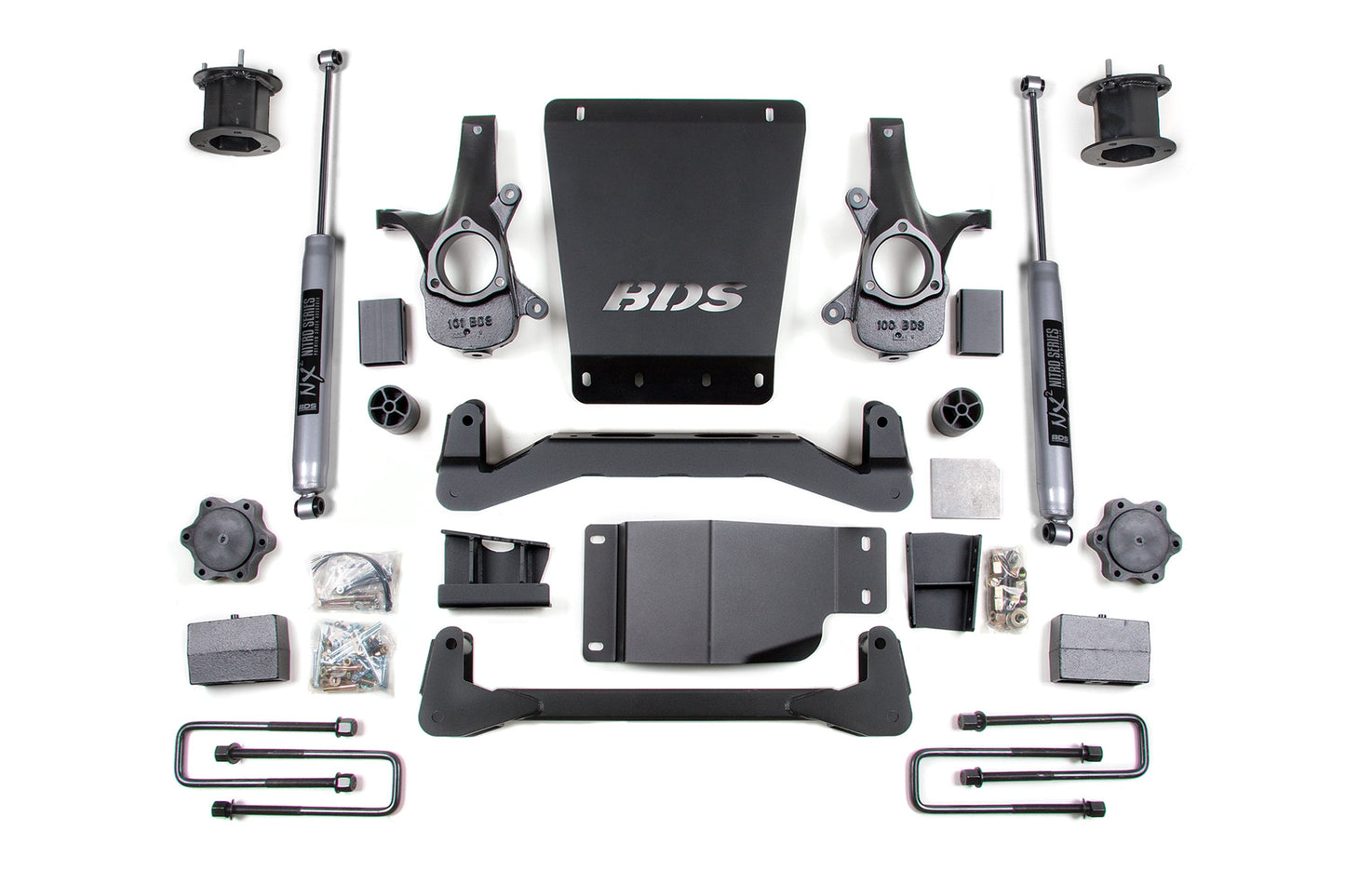 BDS 4.5 Inch Lift Kit NX2 Nitro Series for Chevy Silverado 1500 4WD (2007–2013) GMC Sierra 1500 4WD (2007–2013)