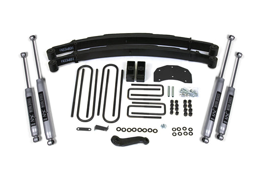 BDS Suspension 4 Inch Lift Kit w/ FOX 2.0 Shocks Ford F350 Monobeam 4WD (1980–1996)
