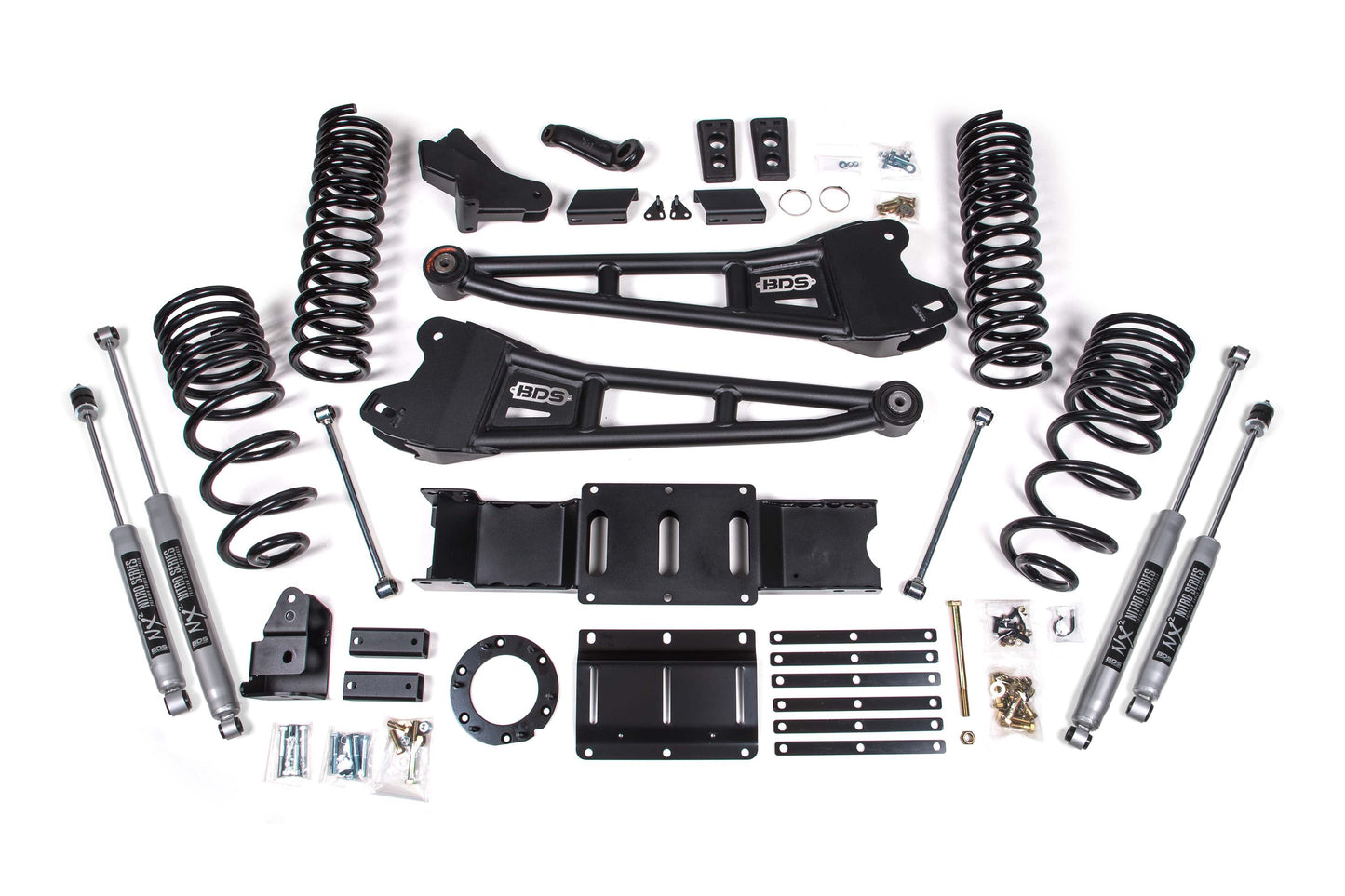 BDS Suspension 4 Inch Lift Kit w/ Radius Arm Ram 2500 4WD Gas (2019-2026)