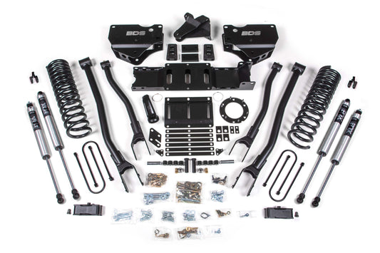 BDS Suspension NX2 Series 4 Inch 4-Link Lift Kit Ram 3500 4WD Gas (2019-2023)
