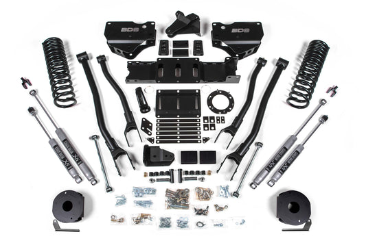 BDS 6 Inch 4-Link Lift Kit Ram 2500 Diesel w/ Rear Air Ride 4WD (2019–2024)