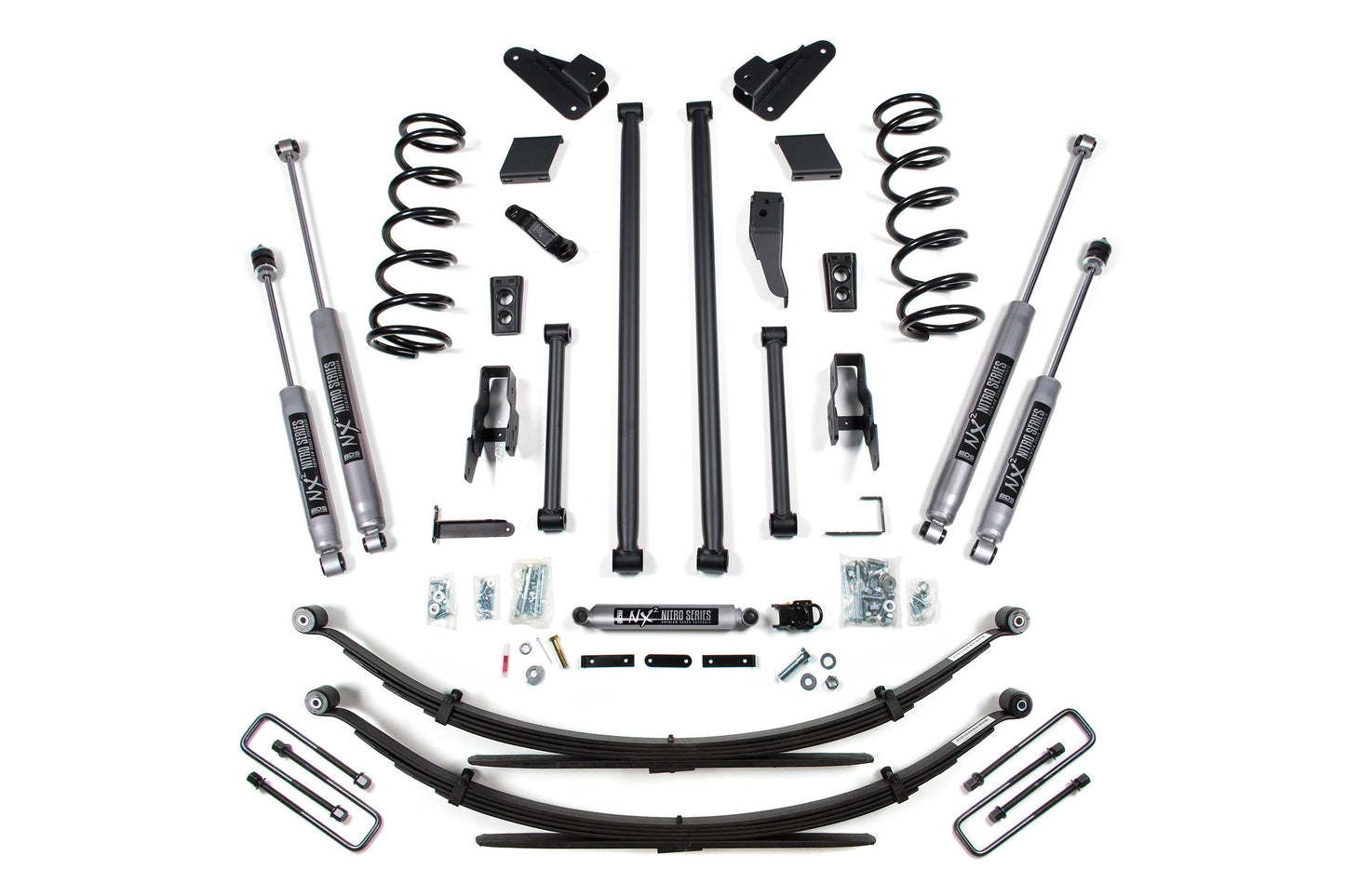 BDS Suspension 5 Inch Long Arm Suspension Lift Kit Dodge Ram 2500 3500 4WD (2000–2002)