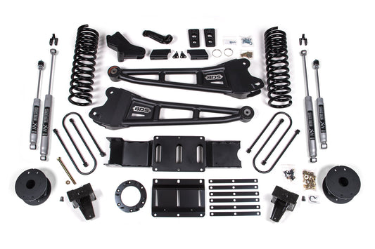 BDS 6 Inch Radius Arm Lift Kit Ram 3500 Diesel w/ Rear Air Ride 4WD (2019–2024)