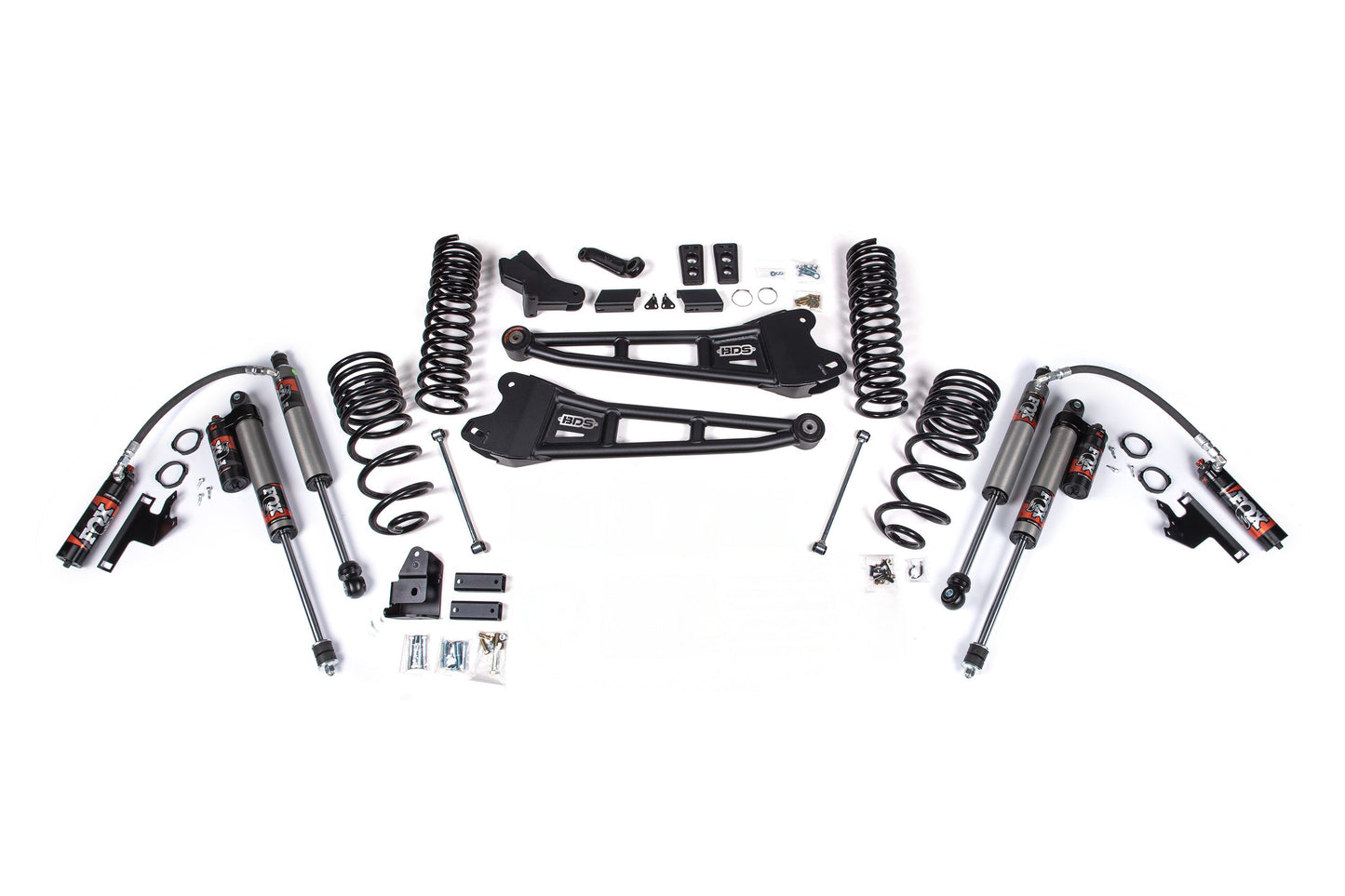BDS Suspension FOX 2.5 HTO 4 Inch Radius Arm Lift Kit Ram 2500 4WD Diesel (2025-2026))