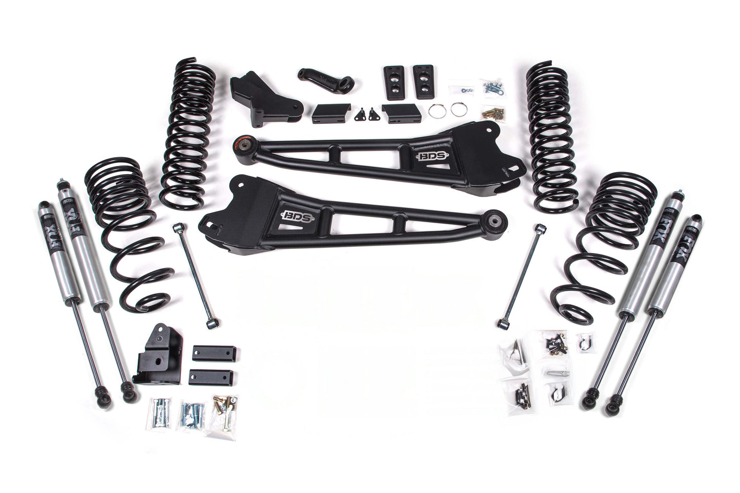 BDS Suspension FOX 2.5 HTO 4 Inch Radius Arm Lift Kit Ram 2500 4WD Diesel (2025-2026))