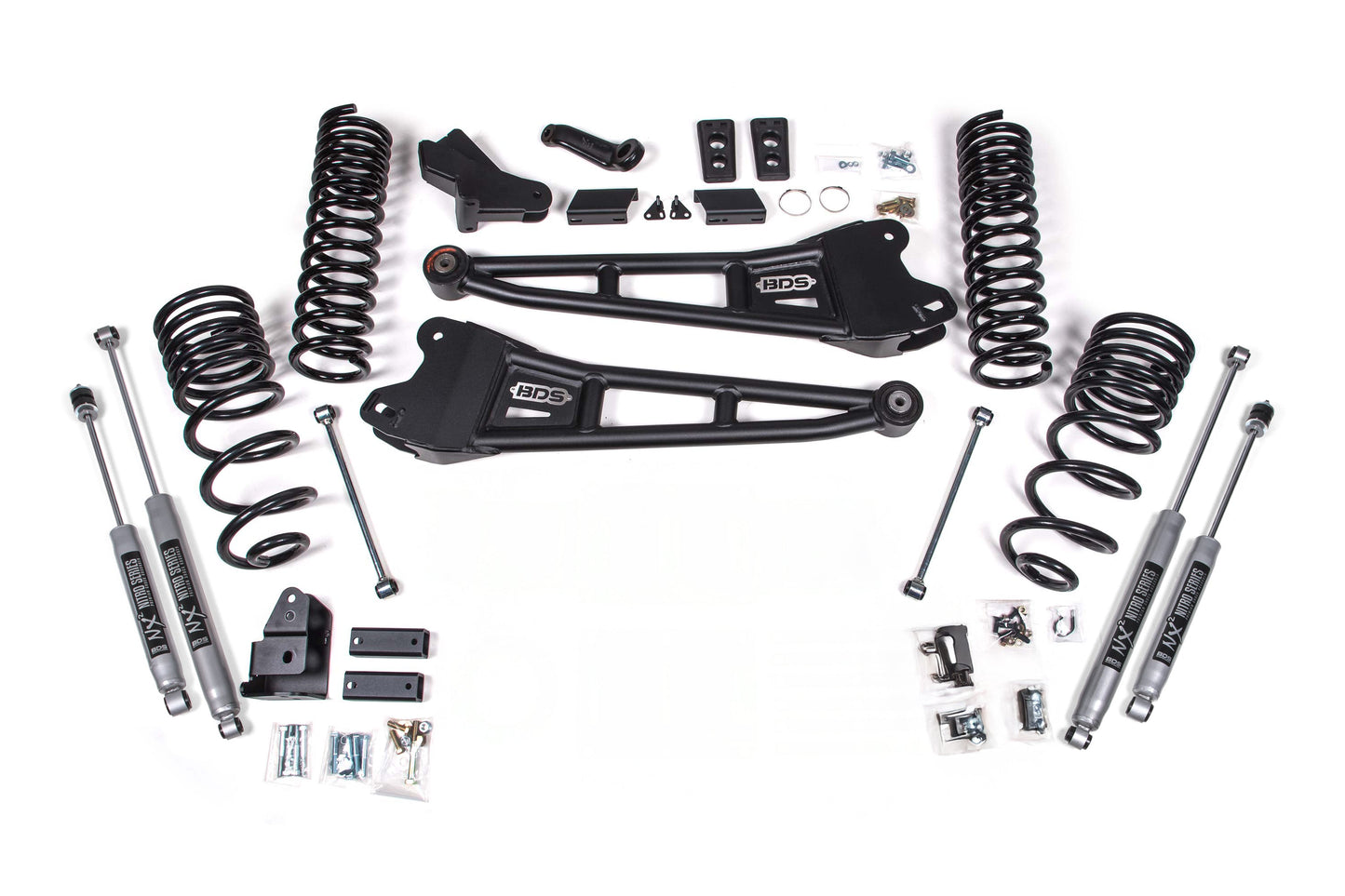 BDS Suspension FOX 2.5 HTO 4 Inch Radius Arm Lift Kit Ram 2500 4WD Diesel (2025-2026))