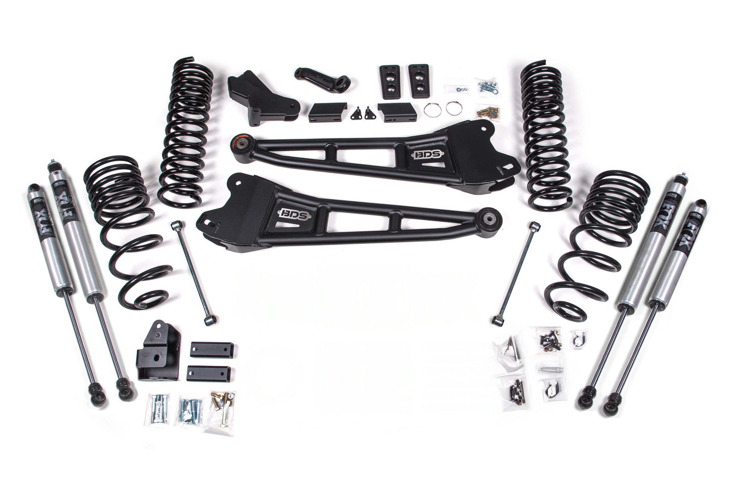 BDS Suspension FOX 2.5 HTO 4 Inch Radius Arm Lift Kit Ram 2500 4WD Diesel (2025-2026))