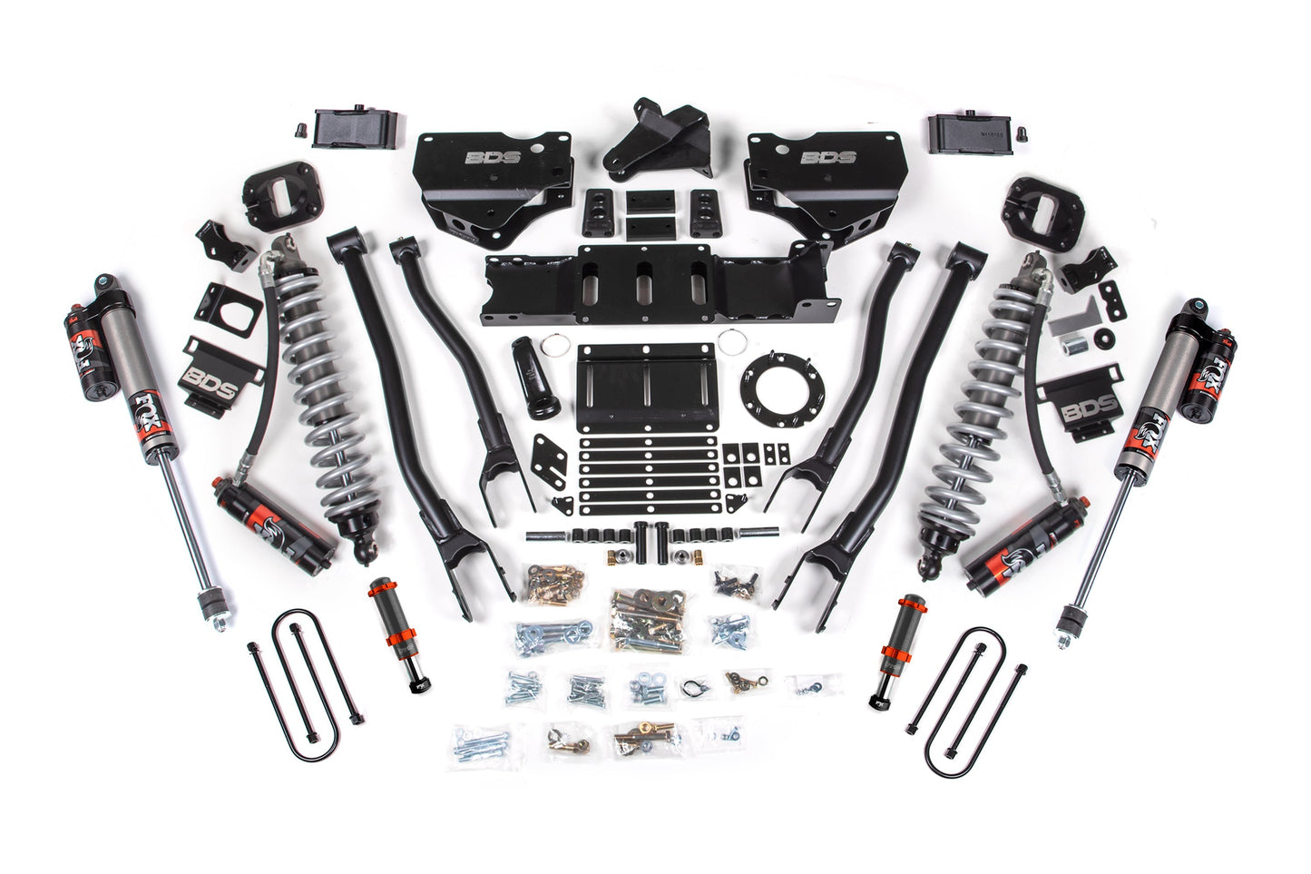 BDS 4” 4-Link Lift Kit w/ FOX 2.5 Performance Elite Coilovers – Ram 3500 4WD Diesel (2019–2024)