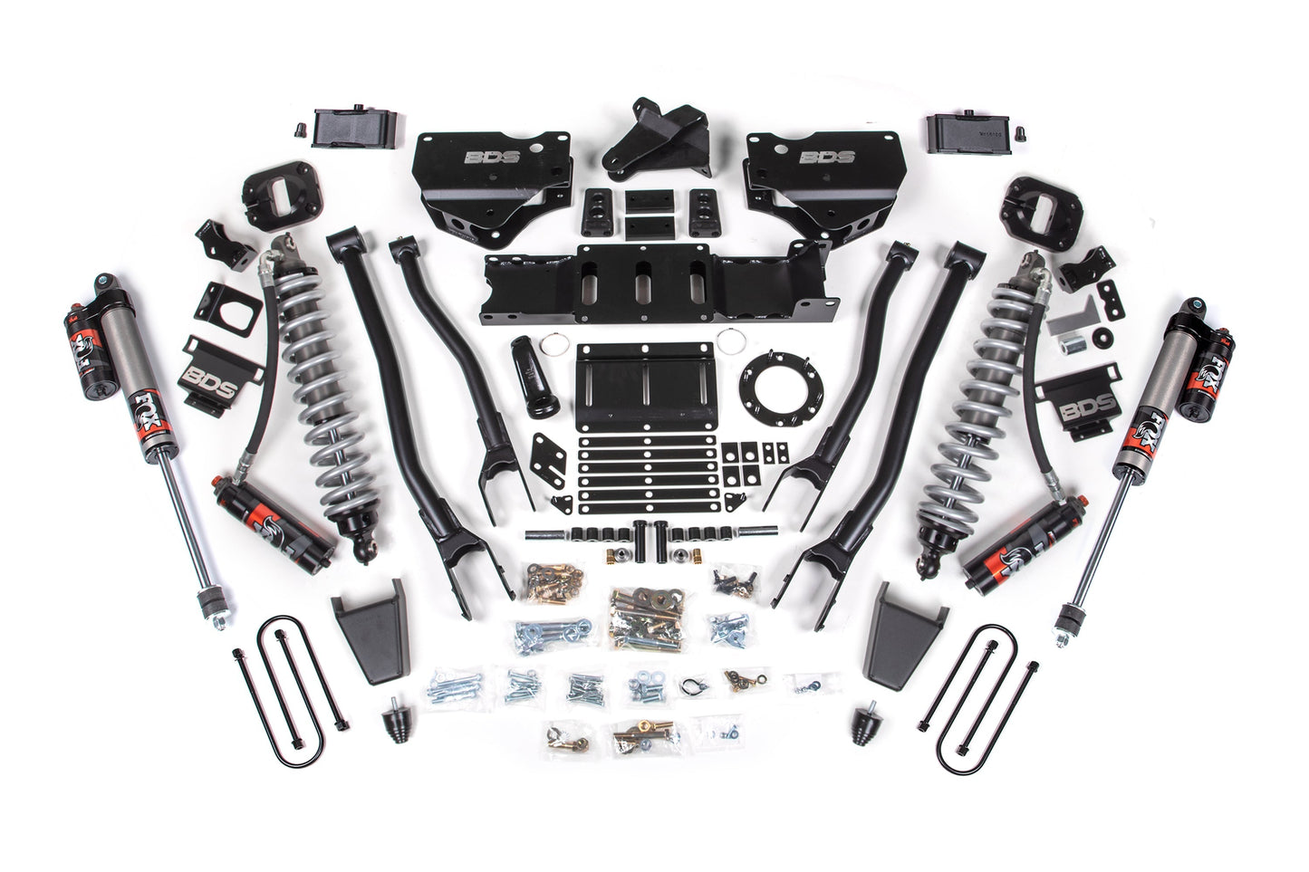 BDS 4” 4-Link Lift Kit w/ FOX 2.5 Performance Elite Coilovers – Ram 3500 4WD Diesel (2019–2024)