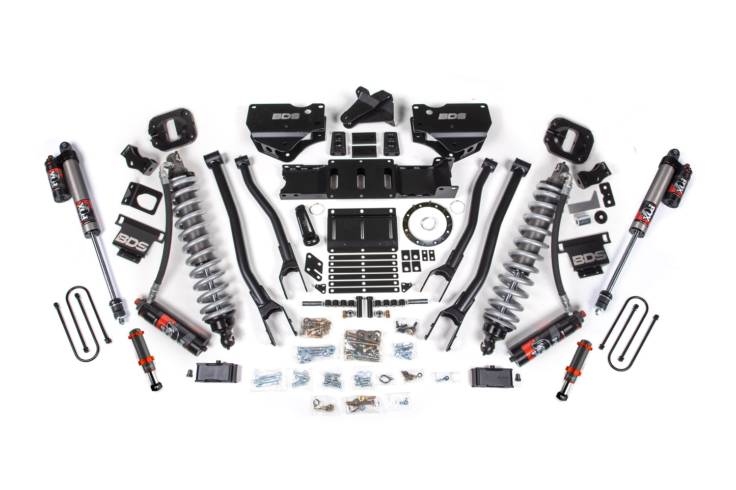 BDS 4” 4-Link Lift Kit w/ FOX 2.5 Performance Elite Coilovers – Ram 3500 4WD Diesel (2019–2024)