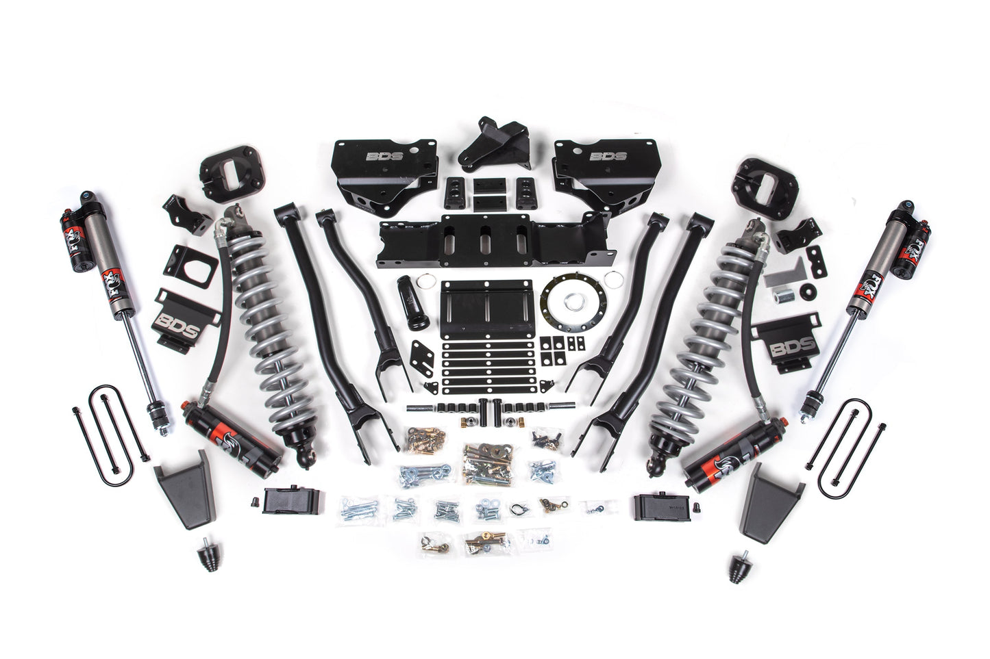 BDS 4” 4-Link Lift Kit w/ FOX 2.5 Performance Elite Coilovers – Ram 3500 4WD Diesel (2019–2024)