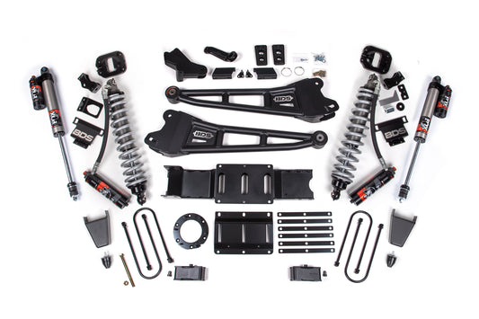 BDS 4 Inch Lift Kit FOX 2.5 Performance Elite Coilover Conversion Radius Arm for Ram 3500 Diesel 4WD (2019–2024)