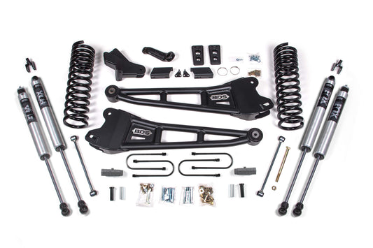BDS 4 Inch Radius Arm Lift Kit FOX 2.0 Ram 3500 Diesel 4WD (2013–2018)