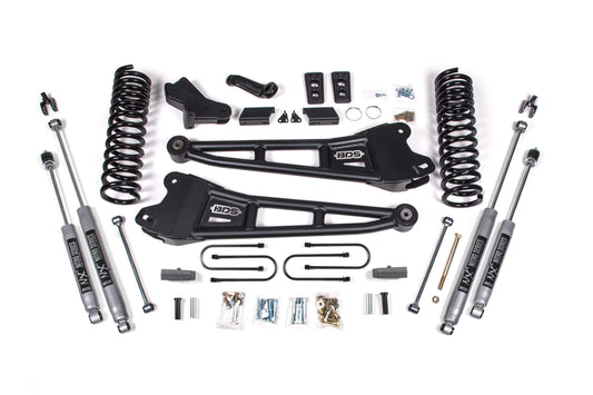 BDS 4 Inch Radius Arm Lift Kit FOX 2.0 Ram 3500 Diesel 4WD (2013–2018)