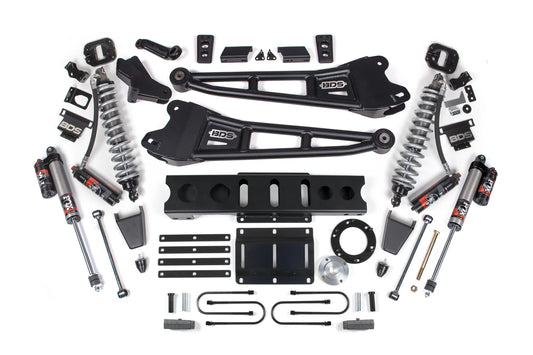 BDS 4 Inch Lift Kit FOX 2.5 Performance Elite Coilover Conversion for Ram 3500 Diesel 4WD (2013–2018)