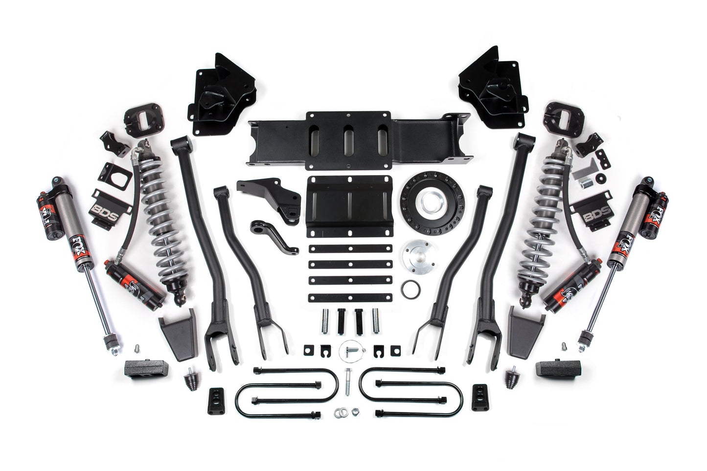 BDS 4 Inch 4-Link Lift Kit FOX 2.5 Elite Coilovers Ram 3500 Diesel (2013-2018)