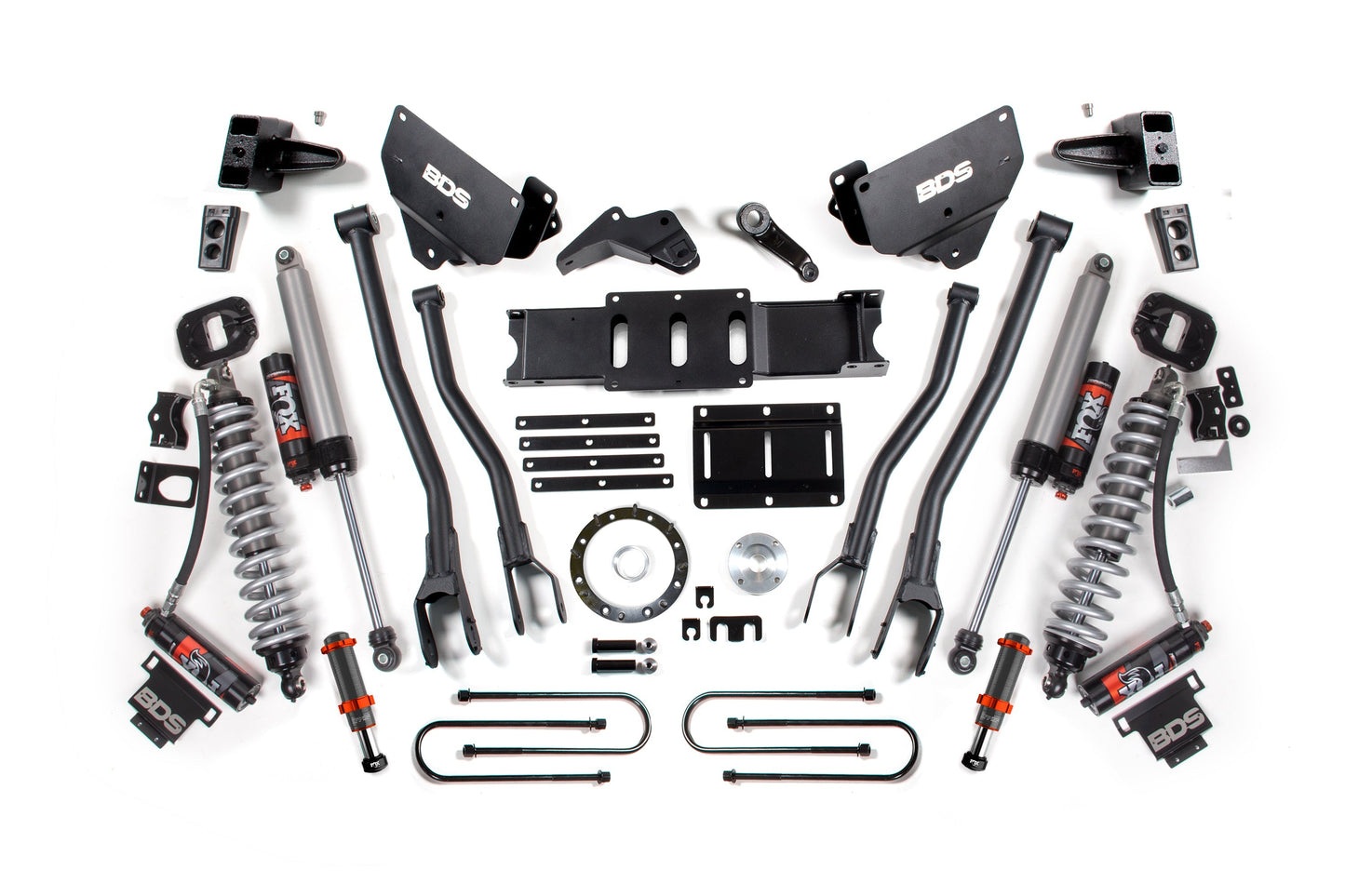 BDS 6 Inch 4-Link Lift Kit FOX 2.5 Performance Elite Coilover Conversion for Ram 3500 Diesel 4WD (2013–2018)