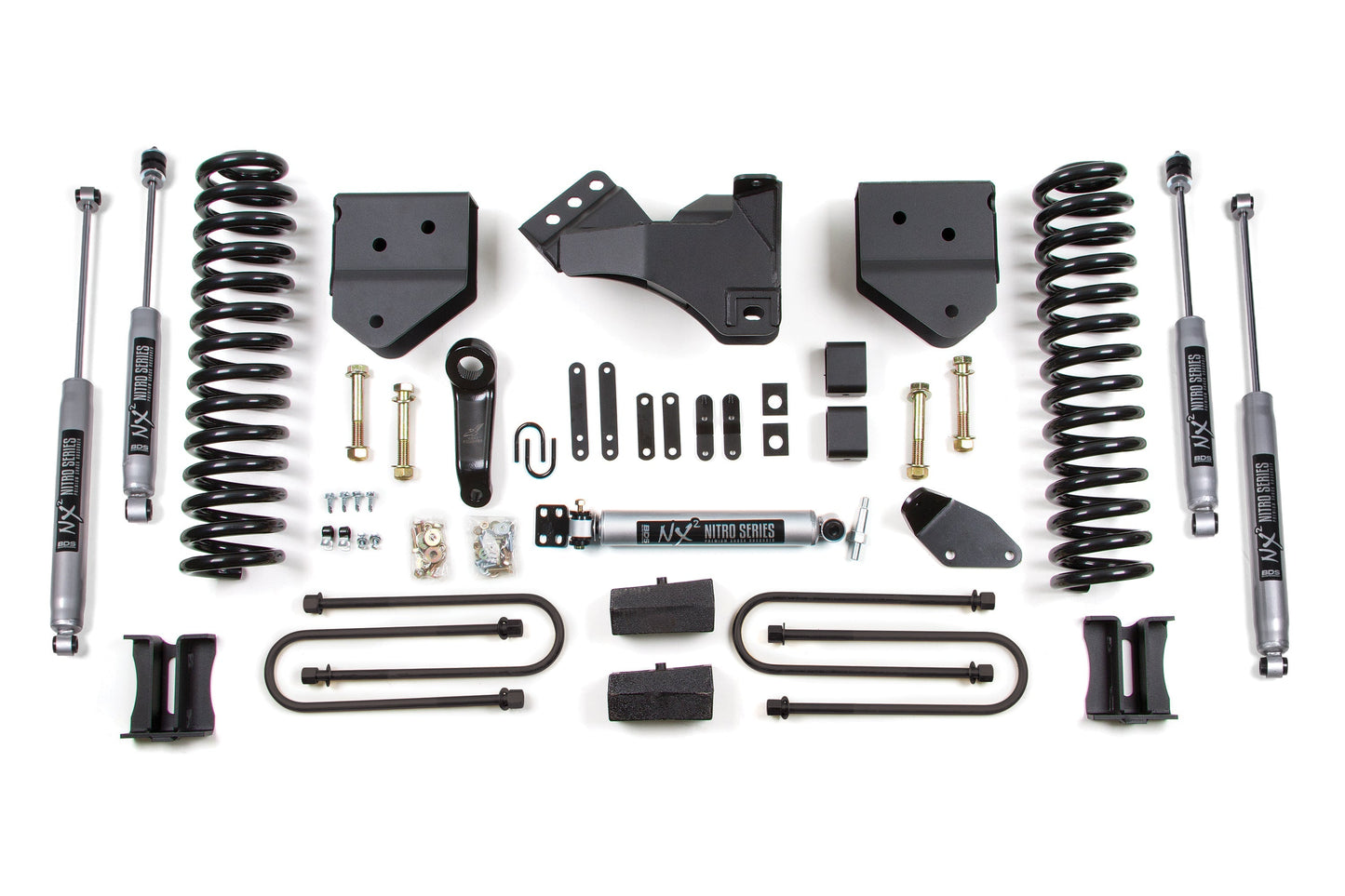 BDS Suspension 4 Inch Lift Kit Ford F250 F350 Super Duty 4WD Gas (2005–2007)
