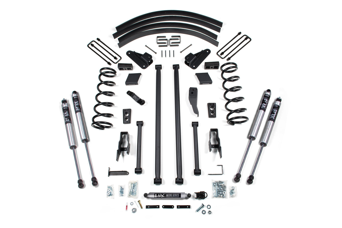 BDS Suspension 5 Inch Long Arm Suspension Lift Kit Dodge Ram 2500 3500 4WD (2000–2002)
