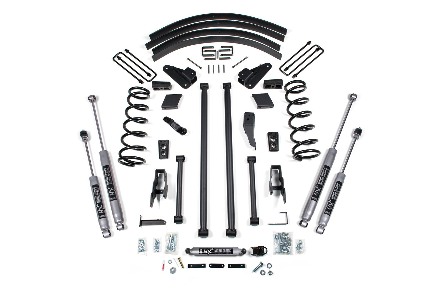 BDS Suspension 5 Inch Long Arm Suspension Lift Kit Dodge Ram 2500 3500 4WD (2000–2002)