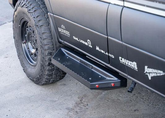Sprinter/Transit EKKO and Open Trail Side Steps – Short/Flat Version (Fits Driver & Passenger Side)