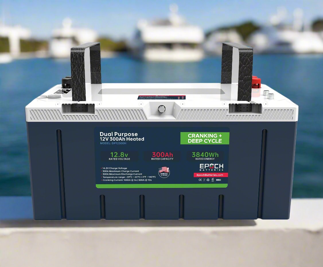 12V 300Ah Pro Series - LiFePO4 Cranking & Deep Cycle Lithium Battery (Dual Purpose) by Epoch Batteries
