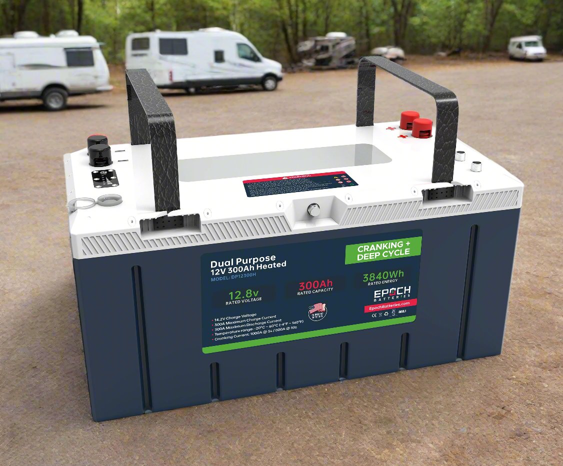 12V 300Ah Pro Series - LiFePO4 Cranking & Deep Cycle Lithium Battery (Dual Purpose) by Epoch Batteries