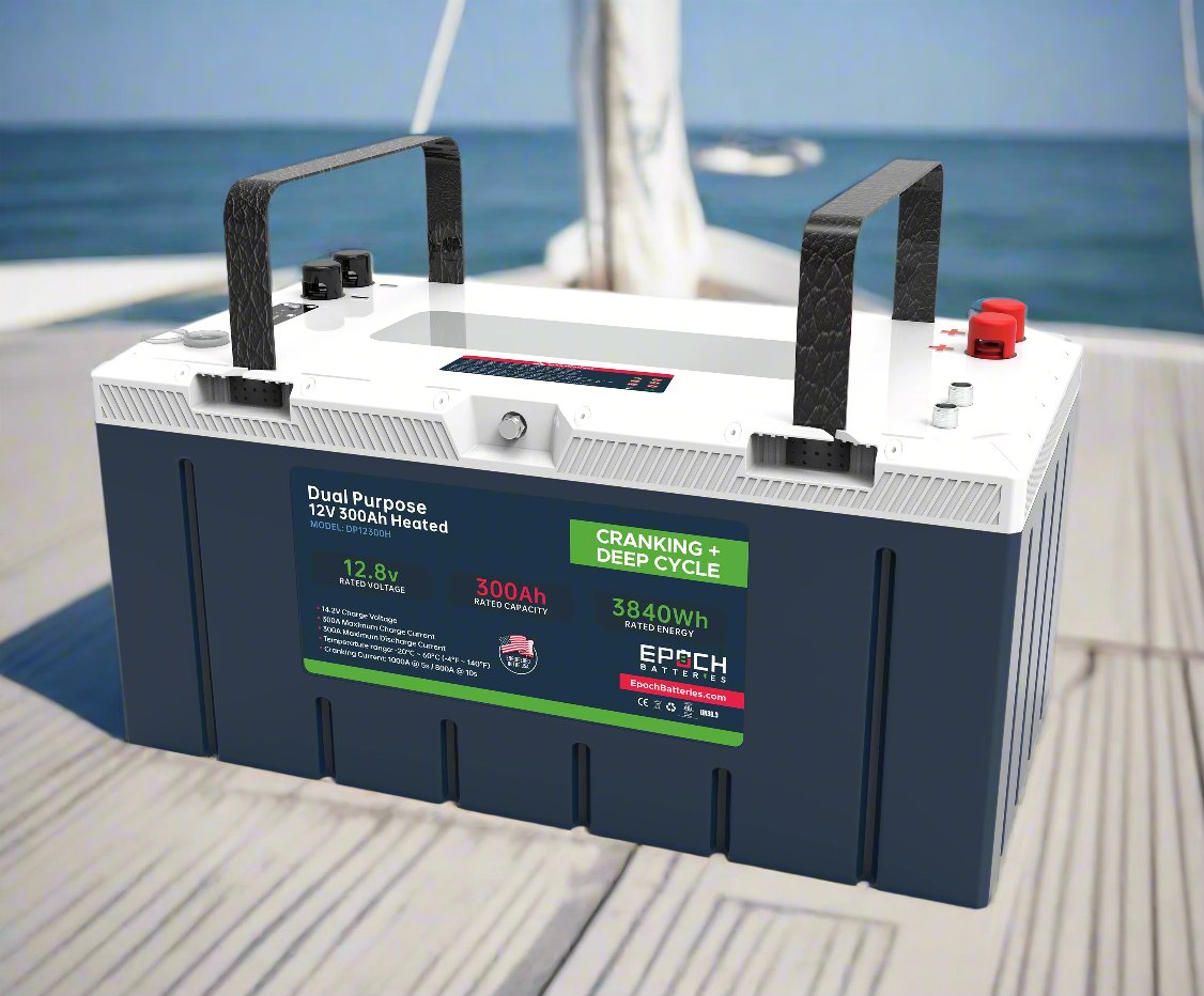 12V 300Ah Pro Series - LiFePO4 Cranking & Deep Cycle Lithium Battery (Dual Purpose) by Epoch Batteries