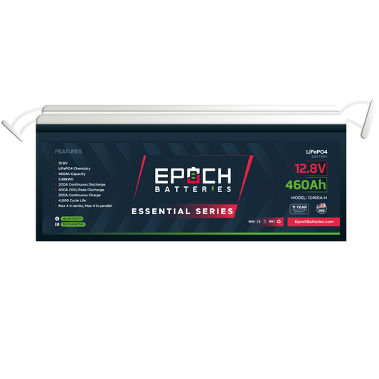 12V 460Ah Essential Series - Bluetooth & Heated LiFePO4 Battery by Epoch Batteries