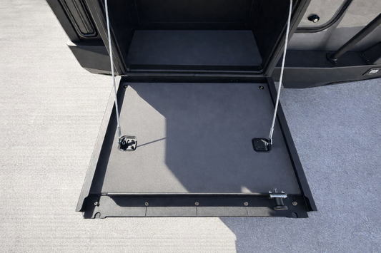 GripTurf inside door panel for the OWL Monster Box 30 shown blank with no engraving.