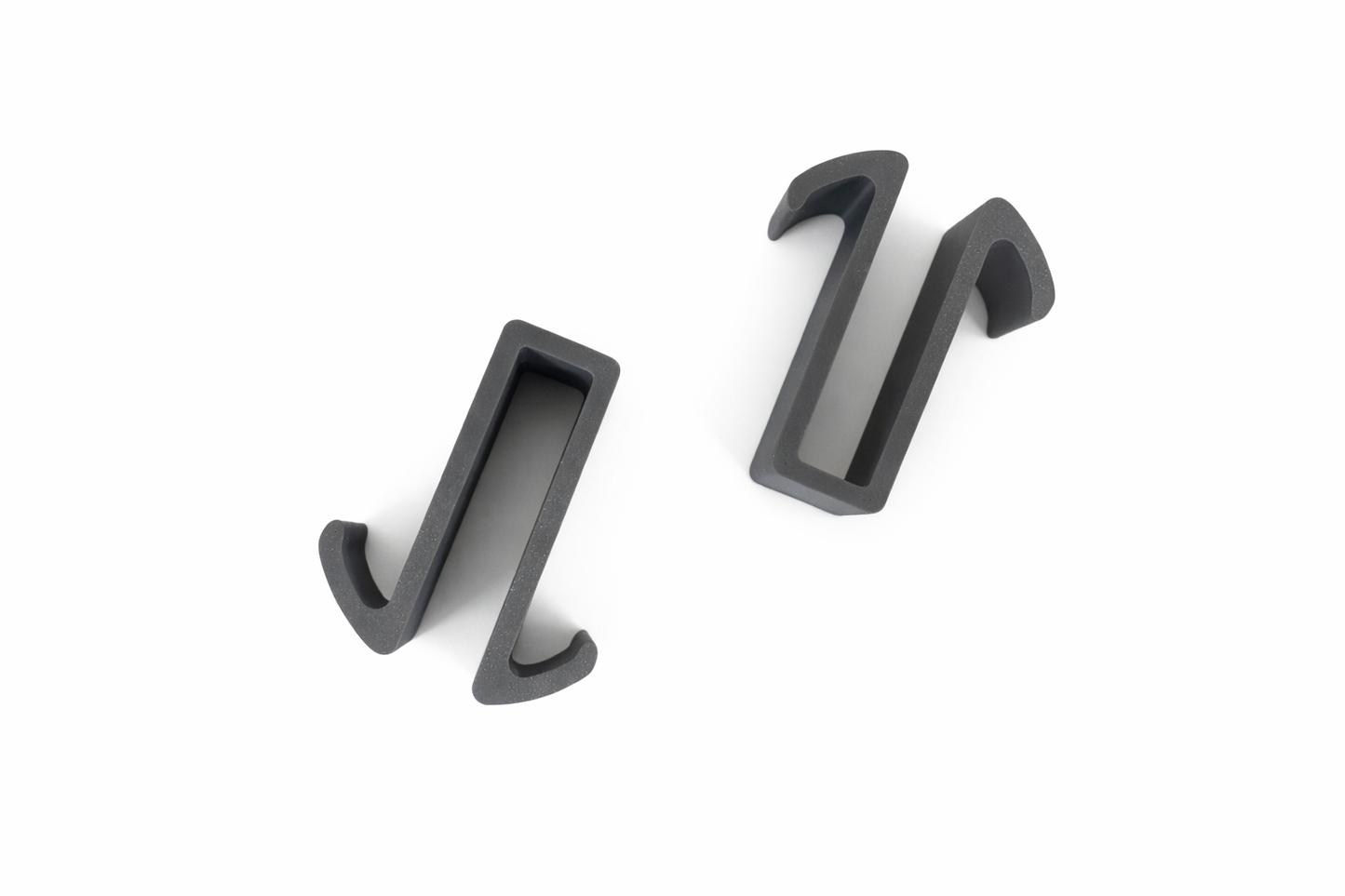 GripTurf EKKO Over‑Door Hook 2‑Pack in Grey for adding hanging space on the EKKO bathroom door.