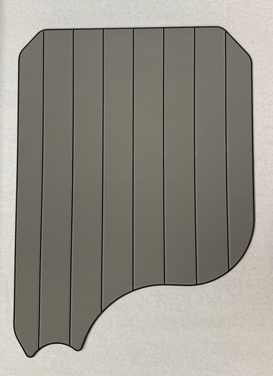 GripTurf winter‑grey‑over‑black shower mat for Winnebago EKKO wet bath.