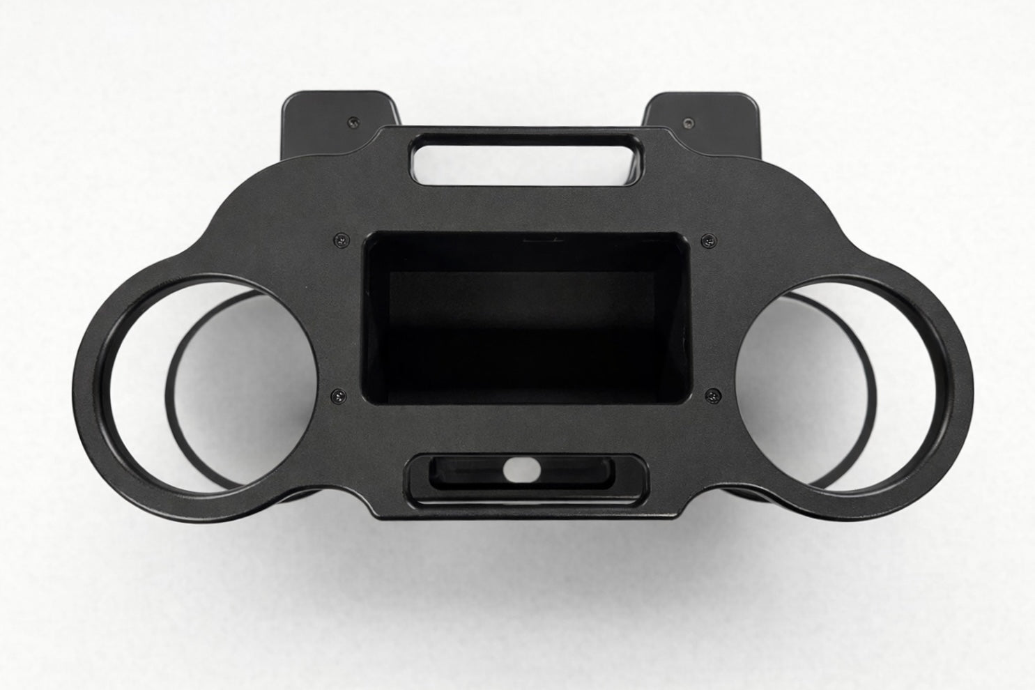 GripTurf Dash Port studio photo for Sprinter EKKO showing dual cup holders and center storage.