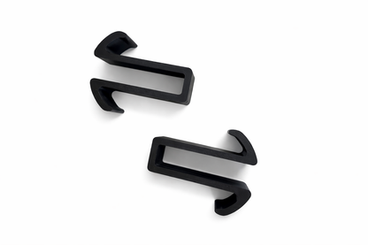 GripTurf EKKO Over‑Door Hook 2‑Pack in black for adding hanging space on the EKKO bathroom door.