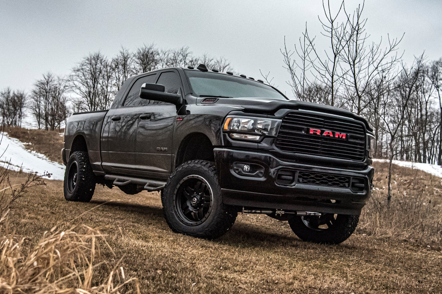 BDS Suspension 4 Inch Radius Arm Suspension Lift Kit Ram 3500 Rear Air Ride 4WD Gas (2019–2024)