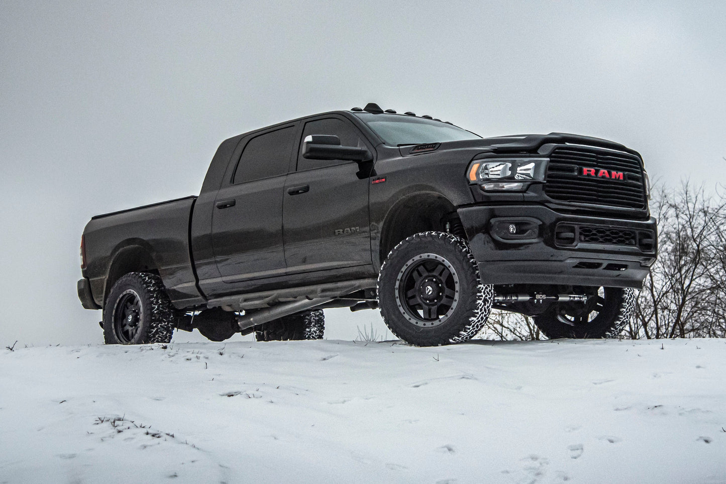 BDS 4 Inch Lift Kit 4-Link Ram 3500 Rear Air Ride Diesel 4WD (2019–2024)