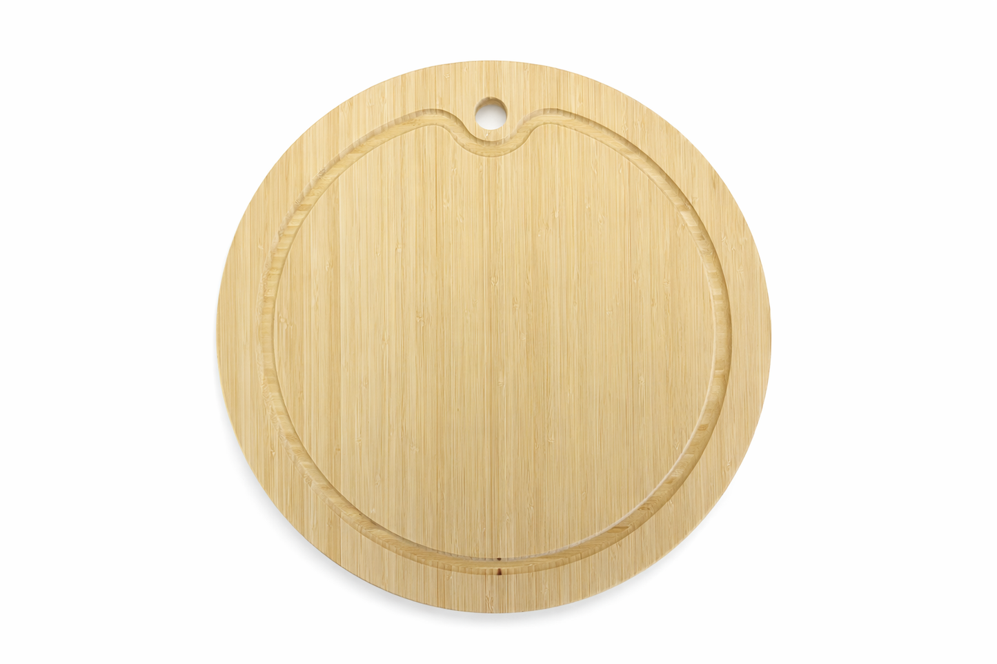 Top-side studio shot of the GripTurf Bamboo Prep Pro cutting board and sink cover.