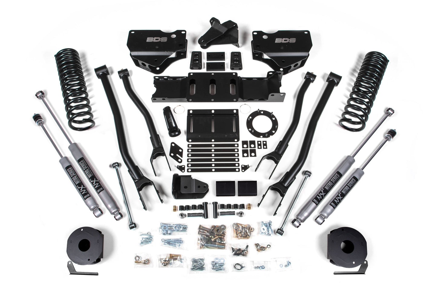 BDS 4 Inch 4-Link Lift Kit Ram 2500 Rear Air Ride Gas 4WD (2019–2024)