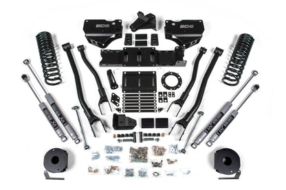 BDS 4 Inch 4-Link Lift Kit Ram 2500 Rear Air Ride Gas 4WD (2019–2024)
