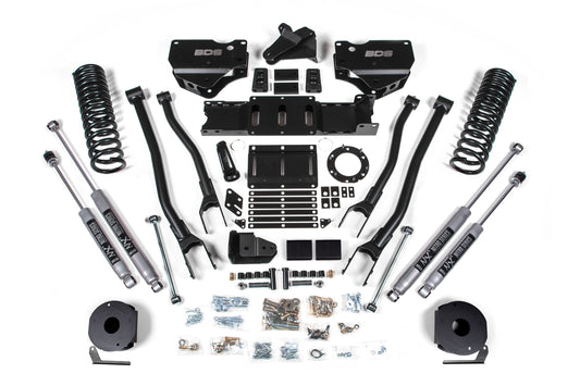 BDS 4 Inch 4-Link Lift Kit Ram 2500 Rear Air Ride Gas 4WD (2019–2024)