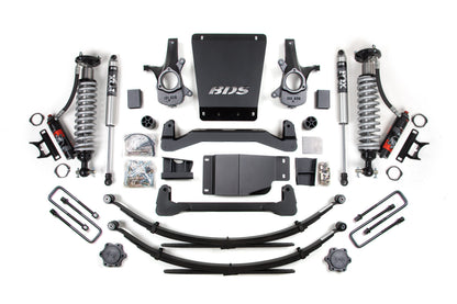 BDS 6 Inch Lift Kit FOX 2.5 Performance Elite Coilover Chevy Silverado/GMC Sierra 1500 4WD (2007–2013)
